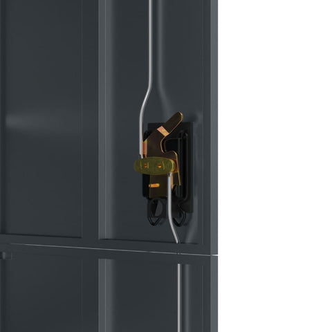 vidaXL File Cabinet Anthracite 90x40x180 cm Steel