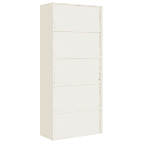 vidaXL File Cabinet White 90x40x200 cm Steel