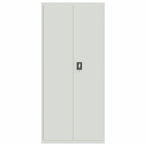 vidaXL File Cabinet Light Grey 90x40x200 cm Steel