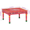 vidaXL Coffee Table Pink Hand Painted Solid Wood Mango