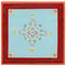 vidaXL Coffee Table Blue Hand Painted Solid Wood Mango