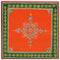 vidaXL Coffee Table Orange Hand Painted Solid Wood Mango