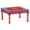 vidaXL Coffee Table Red Hand Painted Solid Wood Mango