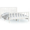 vidaXL Bed Frame without Mattress White Solid Wood Pine 140x200 cm