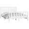 vidaXL Bed Frame without Mattress White Solid Wood Pine 140x200 cm