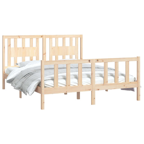 vidaXL Bed Frame without Mattress Solid Wood Pine 160x200 cm