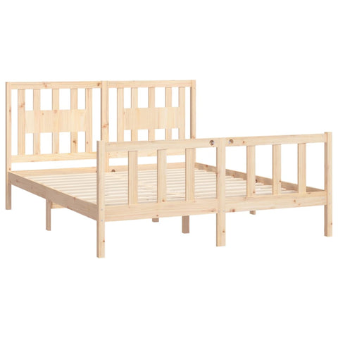 vidaXL Bed Frame without Mattress Solid Wood Pine 160x200 cm