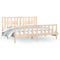 vidaXL Bed Frame without Mattress Solid Wood Pine 200x200 cm