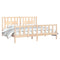 vidaXL Bed Frame without Mattress Solid Wood Pine 200x200 cm