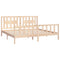 vidaXL Bed Frame without Mattress Solid Wood Pine 200x200 cm