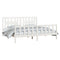 vidaXL Bed Frame without Mattress White Solid Wood Pine 200x200 cm