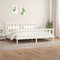 vidaXL Bed Frame without Mattress White Solid Wood Pine 200x200 cm
