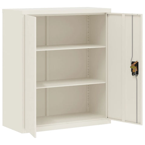 vidaXL File Cabinet White 90x40x145 cm Steel