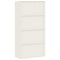 vidaXL File Cabinet White 90x40x220 cm Steel