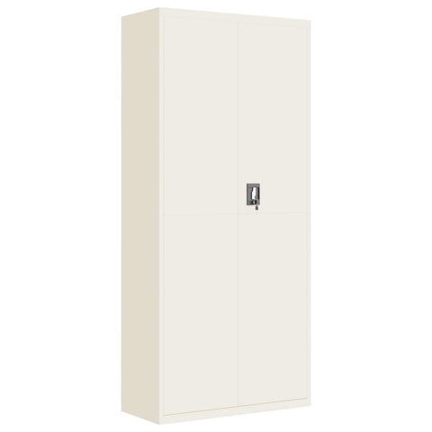 vidaXL File Cabinet White 90x40x240 cm Steel
