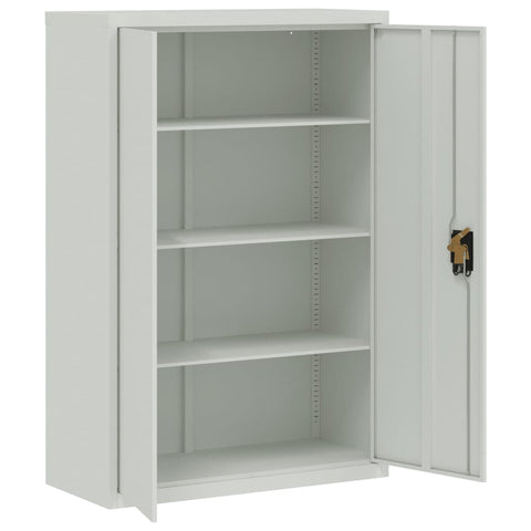 vidaXL File Cabinet Light Grey 90x40x180 cm Steel