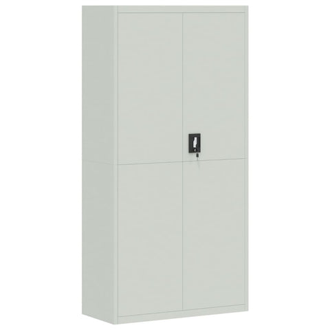 vidaXL File Cabinet Light Grey 90x40x220 cm Steel
