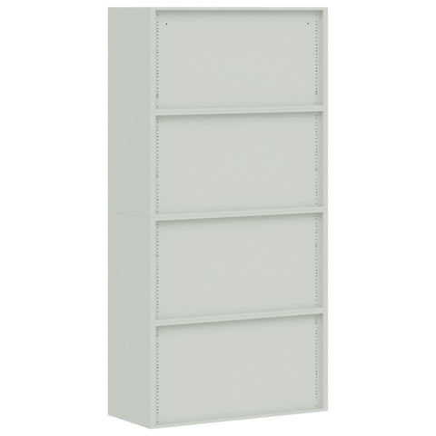 vidaXL File Cabinet Light Grey 90x40x220 cm Steel