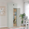 vidaXL File Cabinet Light Grey 90x40x220 cm Steel