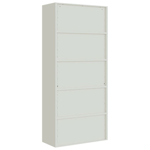 vidaXL File Cabinet Light Grey 90x40x240 cm Steel