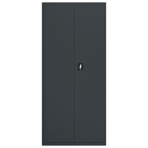 vidaXL File Cabinet Anthracite 90x40x240 cm Steel