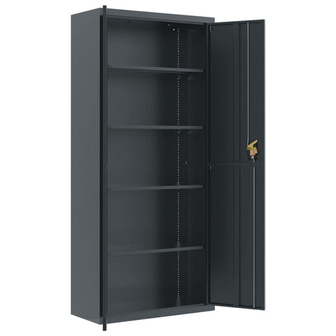 vidaXL File Cabinet Anthracite 90x40x240 cm Steel