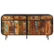 vidaXL Sideboard 140x35x70 cm Solid Wood Reclaimed and Metal