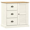 vidaXL Highboard VIGO White 78x40x175 cm Solid Wood Pine