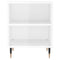 vidaXL Bedside Cabinet High Gloss White 40x30x50 cm Engineered Wood