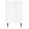 vidaXL Bedside Cabinet High Gloss White 40x30x50 cm Engineered Wood