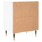 vidaXL Bedside Cabinet High Gloss White 40x30x50 cm Engineered Wood