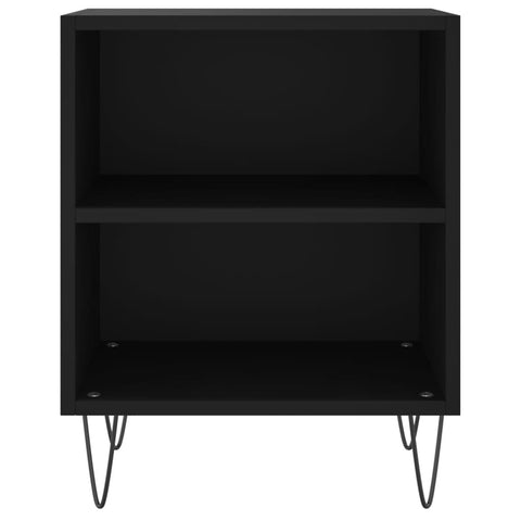 vidaXL Bedside Cabinets 2 pcs Black 40x30x50 cm Engineered Wood