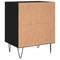 vidaXL Bedside Cabinets 2 pcs Black 40x30x50 cm Engineered Wood