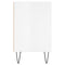 vidaXL Bedside Cabinet High Gloss White 40x30x50 cm Engineered Wood