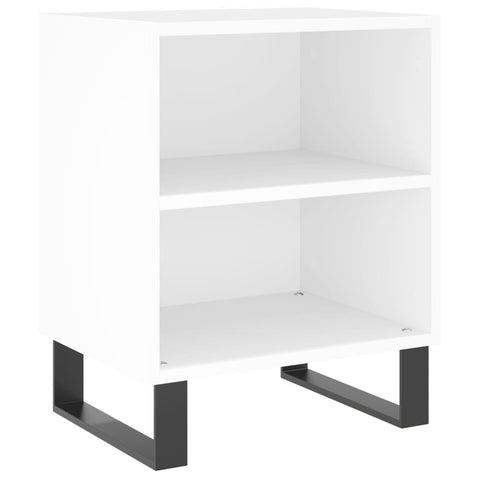 vidaXL Bedside Cabinet White 40x30x50 cm Engineered Wood
