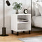 vidaXL Bedside Cabinet White 40x30x50 cm Engineered Wood