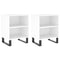 vidaXL Bedside Cabinets 2 pcs White 40x30x50 cm Engineered Wood