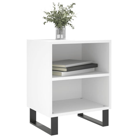 vidaXL Bedside Cabinets 2 pcs White 40x30x50 cm Engineered Wood