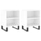 vidaXL Bedside Cabinets 2 pcs High Gloss White 40x30x50 cm Engineered Wood