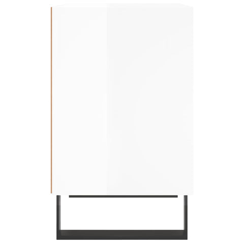 vidaXL Bedside Cabinets 2 pcs High Gloss White 40x30x50 cm Engineered Wood