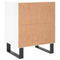 vidaXL Bedside Cabinets 2 pcs High Gloss White 40x30x50 cm Engineered Wood