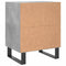 vidaXL Bedside Cabinets 2 pcs Concrete Grey 40x30x50 cm Engineered Wood