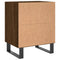 vidaXL Bedside Cabinet Brown Oak 40x30x50 cm Engineered Wood