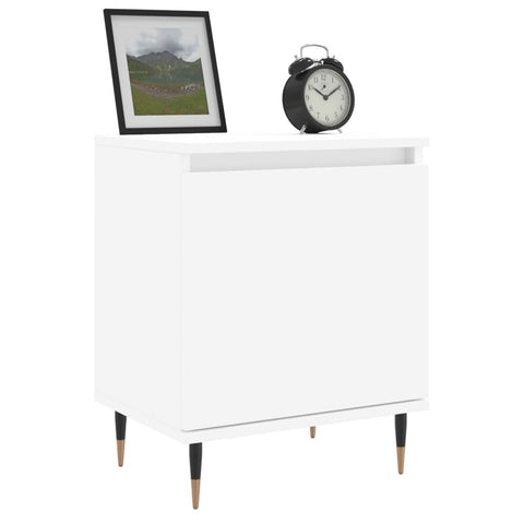 vidaXL Bedside Cabinets 2 pcs White 40x30x50 cm Engineered Wood