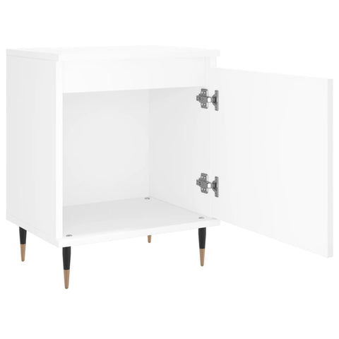 vidaXL Bedside Cabinets 2 pcs White 40x30x50 cm Engineered Wood