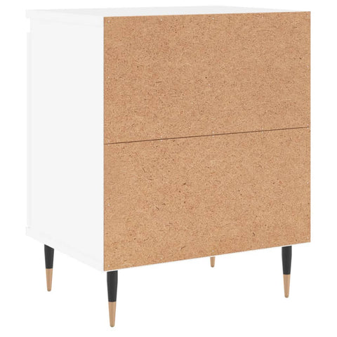 vidaXL Bedside Cabinets 2 pcs White 40x30x50 cm Engineered Wood