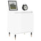vidaXL Bedside Cabinet High Gloss White 40x30x50 cm Engineered Wood