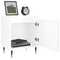 vidaXL Bedside Cabinet High Gloss White 40x30x50 cm Engineered Wood