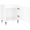 vidaXL Bedside Cabinet High Gloss White 40x30x50 cm Engineered Wood
