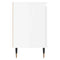 vidaXL Bedside Cabinet High Gloss White 40x30x50 cm Engineered Wood